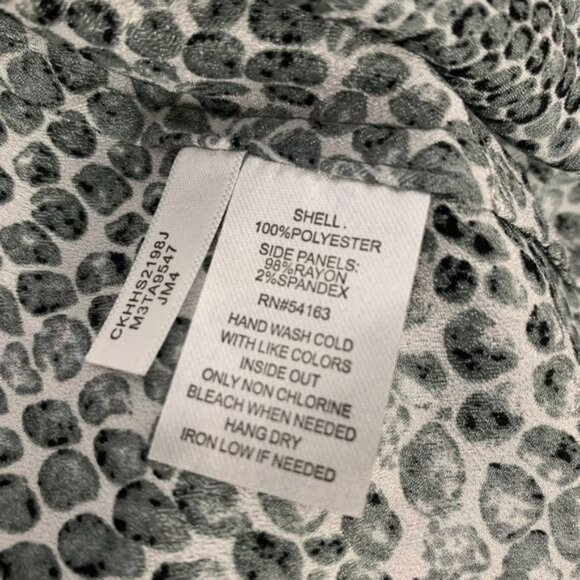 Calvin Klein Womens Snake Print Button-Front Blouse Size Small - Picture 5 of 5